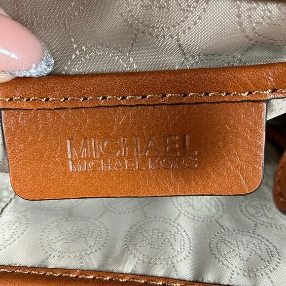 MICHAEL KORS SELMA LARGE SELMA VANILLA TAN‎ SATCHEL SHOULDER BAG - Picture 11 of 14